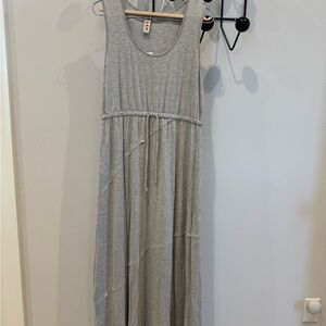 Gray Sleeveless Maxi Dress